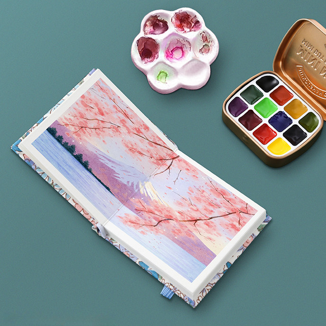 300g Mini Portable Watercolor Book Travel Sketch Paper Fine Grain Kawaii  Sketchbook for Artist Students Painting Art Supplies - AliExpress